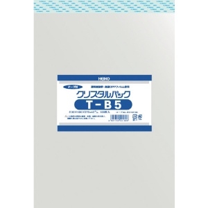 HEIKO OPP袋 テープ付き クリスタルパック T-B5 OPP袋 テープ付き クリスタルパック T-B5 6743100