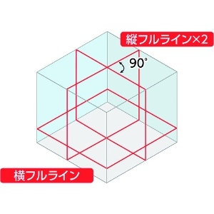 シンワ レーザーロボ Xline-E レッド フルライン・地墨クロス レーザーロボ Xline-E レッド フルライン・地墨クロス 71609 画像2