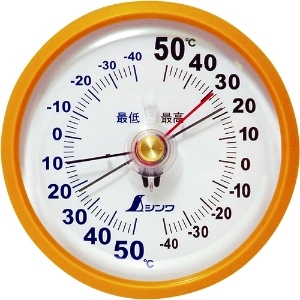 シンワ 温度計 最高最低D-9 丸型 温度計 最高最低D-9 丸型 72715