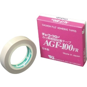 チューコーフロー 帯電防止ふっ素樹脂粘着テープ ガラスクロス 0.13t-13w×10m AGB100-13X13