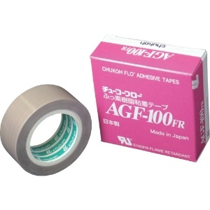 チューコーフロー フッ素樹脂(テフロンPTFE製)粘着テープ AGF100FR 0.15t×25w×10m AGF100FR-15X25
