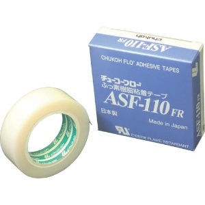 チューコーフロー フッ素樹脂(テフロンPTFE製)粘着テープ ASF110FR 0.08t×19w×10m フッ素樹脂(テフロンPTFE製)粘着テープ ASF110FR 0.08t×19w×10m ASF110FR-08X19