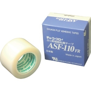 チューコーフロー フッ素樹脂(テフロンPTFE製)粘着テープ ASF110FR 0.08t×38w×10m ASF110FR-08X38