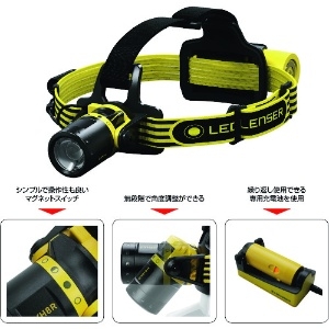 LEDLENSER 充電式防爆ヘッドライト(LED) EXH8R 充電式防爆ヘッドライト(LED) EXH8R 502103 画像3