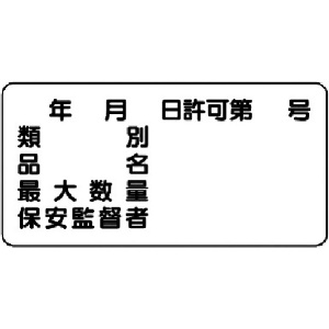 ユニット 危険物標識(横型)年月日 号・エコユニボード・300X600 830-61