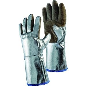 JUTEC 耐熱手袋 アルミナイズドレザー L H05LA238-W2-9