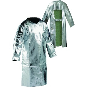 JUTEC 耐熱保護服 袖付エプロン Mサイズ 耐熱保護服 袖付エプロン Mサイズ HSFM120KA-2-48