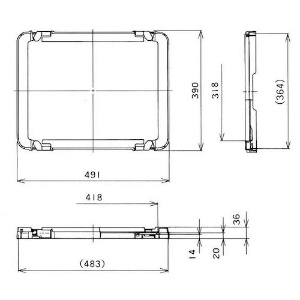 YAZAKI ポリテナーPT-142128用ロック付き蓋 ブルー ポリテナーPT-142128用ロック付き蓋 ブルー PT-28L 画像2