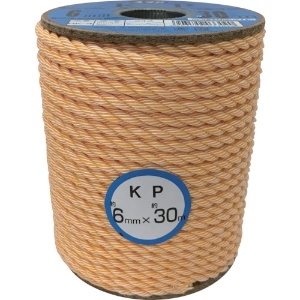 ユタカメイク ロープ KPロープボビン巻 6φ×30m RK-4