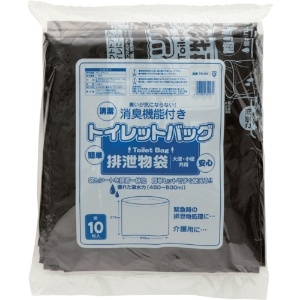 ワタナベ トイレットバック 排泄物処理袋 黒 トイレットバック 排泄物処理袋 黒 TB-64