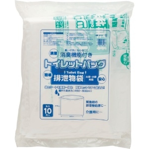 ワタナベ トイレットパック 排泄物処理袋 乳白 TW-64