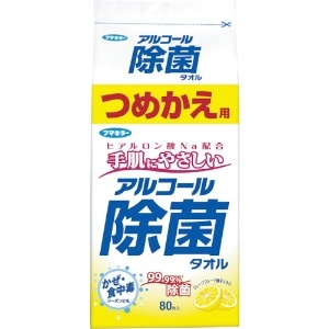 フマキラー アルコール除菌タオルつめかえ用80枚入 アルコール除菌タオルつめかえ用80枚入 433746