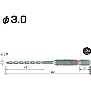 ベッセル クッションドリルコンクリート用ACD 3.0mm クッションドリルコンクリート用ACD 3.0mm ACD-3.0 画像2