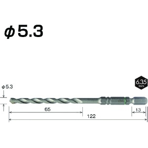 ベッセル クッションドリル コンクリート用ACD 5.3mm クッションドリル コンクリート用ACD 5.3mm ACD-5.3 画像2