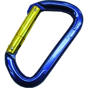 水本 アルミカラビナ環なし(ブルー) 線径11mm 長さ101mm B-1448