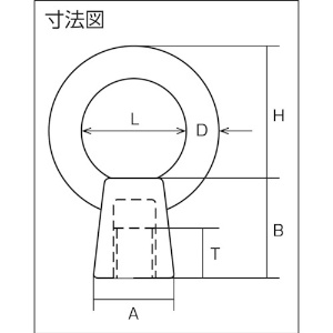 水本 ステンレス 袋アイナット ミリネジ 捻子径Mー12 ステンレス 袋アイナット ミリネジ 捻子径Mー12 B-1824 画像2