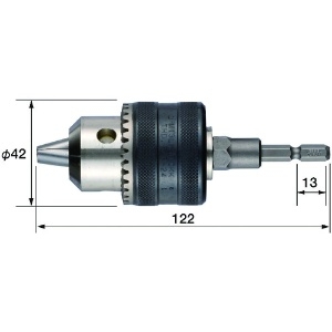 ベッセル ドリルチャック キー付タイプ No.BH-23(口径1.5〜13) ドリルチャック キー付タイプ No.BH-23(口径1.5〜13) BH-23 画像2