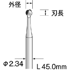 ミニモ スチールカッター 樹脂用(切削) φ5 BS1414