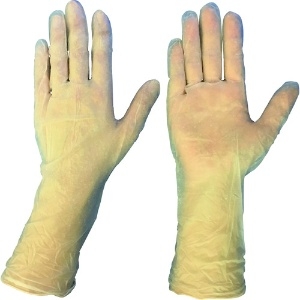 ブラストン PVC手袋ロング テクスチャータイプLサイズ (100枚入) BSC-4300-L