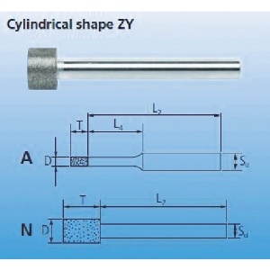 PFERD CBNインターナルバー 3mm軸 120 刃径1.0mm BZY-A1.0-258224