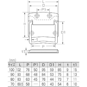 MK 黒トランク取手 100mm 黒トランク取手 100mm C-540-10U 画像2