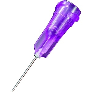 MUSASHI 2条ネジプラスチックニードル うす紫 50本入り DPN-30G-1