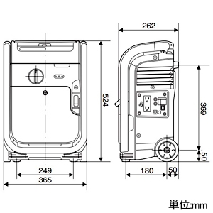 HONDA 正弦波インバーター搭載発電機 エネポ 900VA(交流専用) 正弦波インバーター搭載発電機 エネポ 900VA(交流専用) EU9IGBJNT 画像2