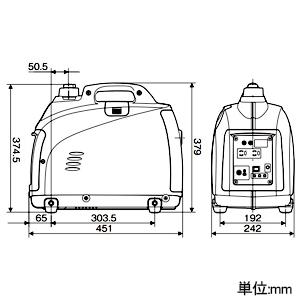 HONDA 正弦波インバーター搭載発電機 900VA(交流/直流) 正弦波インバーター搭載発電機 900VA(交流/直流) EU9IT1JN3 画像2