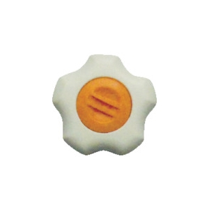 三星 フィットノブ M10 本体/白 キャップ/橙 (5個入り) FIT-W-M10-O-5P