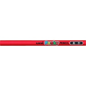uni 色鉛筆ポンキー単色 赤 K800.15