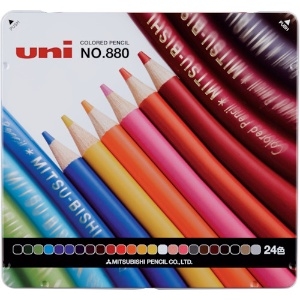 uni 色鉛筆 鉛筆ワイドK880 24色 色鉛筆 鉛筆ワイドK880 24色 K88024CPN