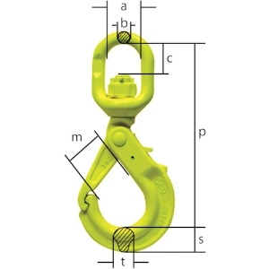 マーテック グリップラッチスイベルフック LBK-8 グリップラッチスイベルフック LBK-8 LBK-7/8-10 画像2