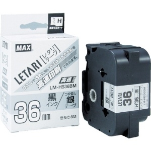 MAX ラベルプリンタ ビーポップミニ用 36ミリ幅テープ LM-H536BW