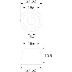 MK 公団戸当用(ゴムのみ) 白色 公団戸当用(ゴムのみ) 白色 M-300-00S 画像2