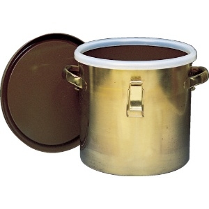フロンケミカル フッ素樹脂コーティング密閉タンク(金具付) 膜厚約50μ 10L NR0378-002