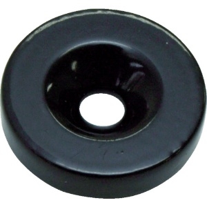 マグナ ネオジムポリアミド磁石 1袋2個入(丸形・黒・穴あり) P1-112045B