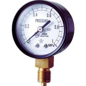右下 スター (圧力計)(A枠立型・φ50) 圧力レンジ0.0〜0.16MPa S-11-0.16MP