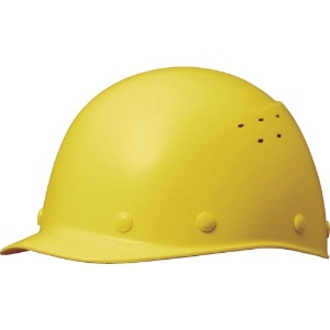 ミドリ安全 FRP製ヘルメット 野球帽型 通気孔付 イエロー FRP製ヘルメット 野球帽型 通気孔付 イエロー SC-9FVRA-KP-Y