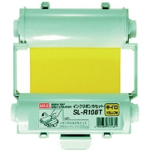 MAX ビーポップ 使い切りインクリボンカセット 黄 ビーポップ 使い切りインクリボンカセット 黄 SL-R108T