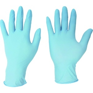 ミドリ安全 ニトリル手袋 加硫促進剤不使用 ベルテ722 ブルー 粉無 100枚 L VERTE-722-L