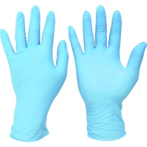 ミドリ安全 ニトリル手袋 加硫促進剤不使用 ベルテ728 ブルー 粉無 100枚 LL VERTE-728-LL