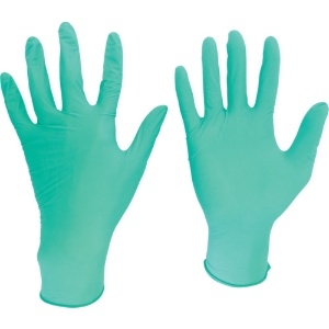 ミドリ安全 ニトリル使い捨て手袋 薄手 粉なし 緑 L (200枚入) VERTE-761H