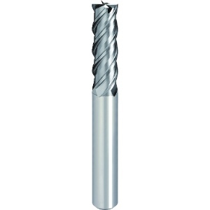 三菱K 4枚刃スマートミラクル制振 超硬スクエアエンドミルセミロング刃長(J)2.5mm VQJHVD0250