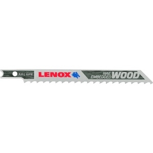 LENOX バイメタルジグソブレード Uシャンク 木材粗切り(釘入り可)高速切断 101.6mmX6山(5枚) B406U5 1991410