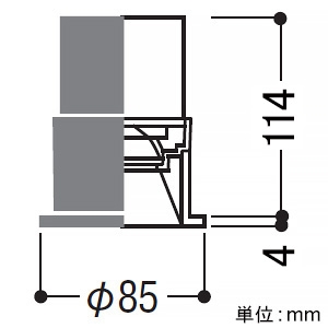 コイズミ照明 LEDベースダウンライト 防雨型 深型 軒下タイプ 800lmクラス JR12V50W相当 埋込穴φ75mm 配光角35° 調光調色 電球色〜昼白色 シルバーコーン・白色枠 電源別売 LEDベースダウンライト 防雨型 深型 軒下タイプ 800lmクラス JR12V50W相当 埋込穴φ75mm 配光角35° 調光調色 電球色〜昼白色 シルバーコーン・白色枠 電源別売 XU057519WX 画像2