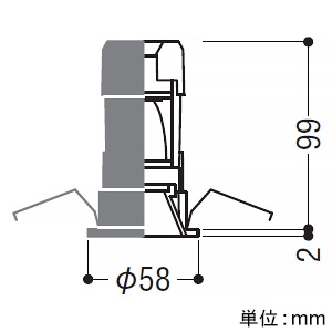 コイズミ照明 LEDベースダウンライト グレアレス 250・400lmクラス JDR40・65W相当 埋込穴φ50mm 配光角20° 温白色 鏡面コーン・白色枠 電源別売 LEDベースダウンライト グレアレス 250・400lmクラス JDR40・65W相当 埋込穴φ50mm 配光角20° 温白色 鏡面コーン・白色枠 電源別売 XD92816 画像2