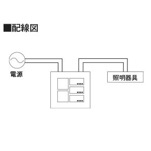 コイズミ照明 調光コントローラ 逆位相制御方式 4線式 3シーンメモリ 2個用スイッチボックス取付専用 調光コントローラ 逆位相制御方式 4線式 3シーンメモリ 2個用スイッチボックス取付専用 AE50249E 画像2