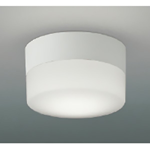 コイズミ照明 LED軒下シーリングライト 防雨・防湿型 白熱球60W相当 非調光 昼白色 ランプ付 白 AU52648