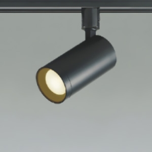 コイズミ照明 LEDシリンダースポットライト プラグタイプ 白熱球100W相当 散光配光 調光 温白色 マットブラック AS51474