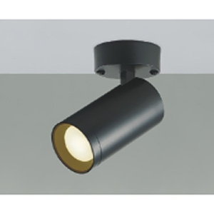 コイズミ照明 LEDシリンダースポットライト フランジタイプ 白熱球100W相当 散光配光 調光 温白色 マットブラック AS51476